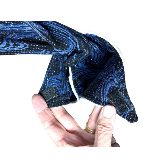 vintage glitter top with western leather collar cuffs and appliquéd stars - Picture 9 of 9